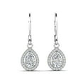 thumbnail image 1 of Cate & Chloe Izzy 18k White Gold Plated Drop Earrings with Simulated Diamond Crystals Gift for Women, 1 of 9