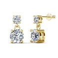 thumbnail image 1 of Cate & Chloe Jasmine 18k Yellow Gold Plated Stud Earrings with Swarovski Crystals Gift for Women, 1 of 9