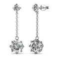 thumbnail image 1 of Cate & Chloe Jessie 18k White Gold Plated Drop Earrings with Swarovski Crystals Gift for Women, 1 of 6