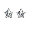 thumbnail image 1 of Cate & Chloe Lealani 18k White Gold Plated Dainty Stud Earrings for Women with Swarovski Crystals, 1 of 7