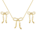 thumbnail image 1 of Cate & Chloe Lola 18k Yellow Gold Plated Ribbon Bow Drop Jewelry Set, Gift for Women, 1 of 11