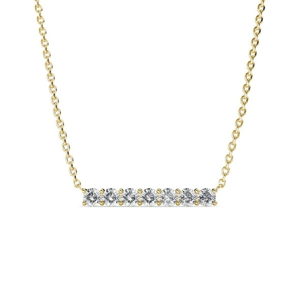 Cate & Chloe Lynn 18k Yellow Gold Plated Necklace with Swarovski Crystals for Women
