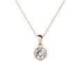 thumbnail image 1 of Cate & Chloe Maggie 18k Rose Gold Plated Pendant Necklace with Swarovski Crystal Gift for Women, 1 of 9
