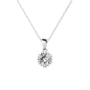Cate & Chloe Maggie 18k White Gold Plated Pendant Necklace with Swarovski Crystal Gift for Women