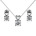thumbnail image 1 of Cate & Chloe Marian 18k White Gold Plated Jewelry Set with Swarovski Crystals Gift for Women, 1 of 8