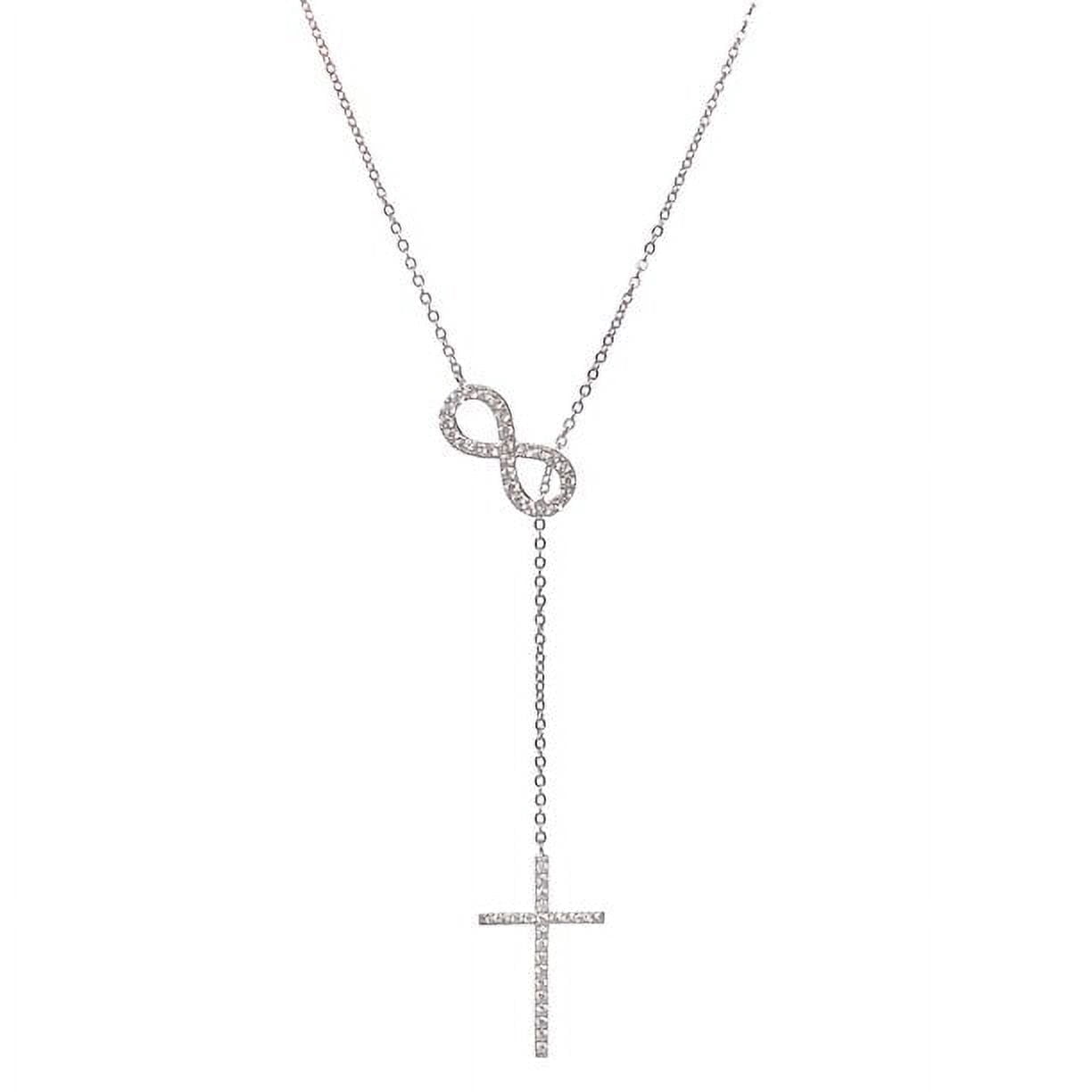 Cate & Chloe Mary Sterling Silver Infinity Cross Lariat Y-Necklace with ...