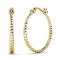 thumbnail image 1 of Cate & Chloe Matilda 18k Yellow Gold Plated 25mm Hoop Earrings for Women, Gift for her, 1 of 10