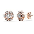thumbnail image 1 of Cate & Chloe Millie 18k Rose Gold Plated Stud Earrings with Swarovski Crystals Gift for Women, 1 of 9