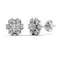 thumbnail image 1 of Cate & Chloe Millie 18k White Gold Plated Stud Earrings with Swarovski Crystals Gift for Women, 1 of 9
