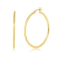 thumbnail image 1 of Cate & Chloe Monica 18k Yellow Gold Plated 40mm Hoop Dainty Earrings for Women, Gift for Her, 1 of 9