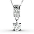 thumbnail image 1 of Cate & Chloe Monroe 18k White Gold Plated Pendant Necklace with Swarovski Crystal Gift for Women, 1 of 5