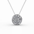 thumbnail image 1 of Cate & Chloe Nelly 18k White Gold Plated Pave Necklace with Swarovski Crystals Gift for Women, 1 of 7