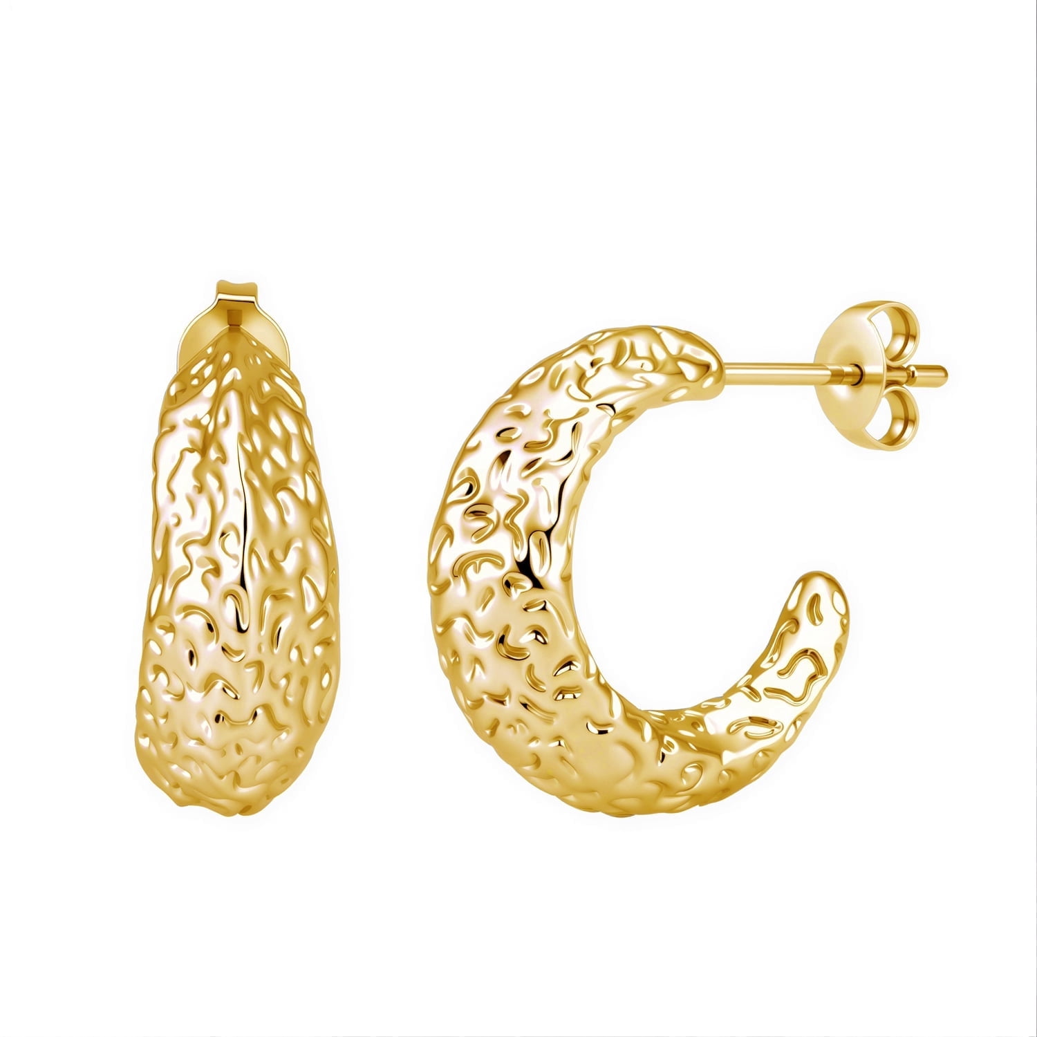 Cate & Chloe Oaklynn 18k Yellow Gold Plated Hoop Earrings for Women