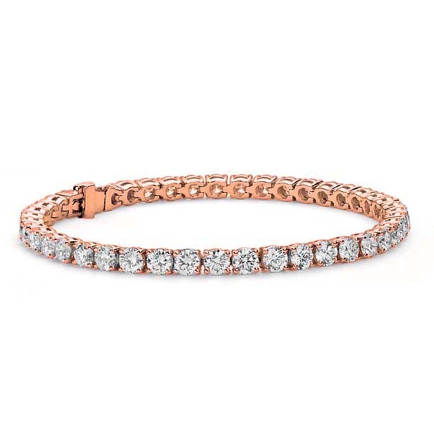 Walmart Black Friday Deals 2025 - Cate & Chloe Olivia 18k Rose Gold Plated Tennis Bracelet, Simulated Diamond Crystals, 7.5