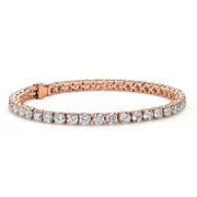 CATE & CHLOE Olivia 18k White Gold Plated Tennis Bracelet With Simulated Diamond Crystals for Women