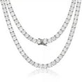 thumbnail image 1 of Cate & Chloe Priscilla 18k White Gold Plated Necklace with Simulated Diamond Crystals for Women, 1 of 7