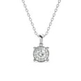thumbnail image 1 of Cate & Chloe Raylee 18k White Gold Plated Halo Pendant Necklace with Swarovski Crystals for Women, 1 of 6