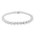 thumbnail image 1 of Cate & Chloe Rosalie 18k White Gold Plated Tennis Bracelet with Simulated Diamonds Gift for Women, 1 of 8
