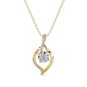 Cate & Chloe Sabrina 18k Yellow Gold Plated Pendant Necklace with Swarovski Crystals Gift for Women