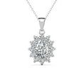 thumbnail image 1 of Cate & Chloe Sage 18k White Gold Plated Pendant Necklace with Simulated Diamond Crystals for Women, 1 of 10