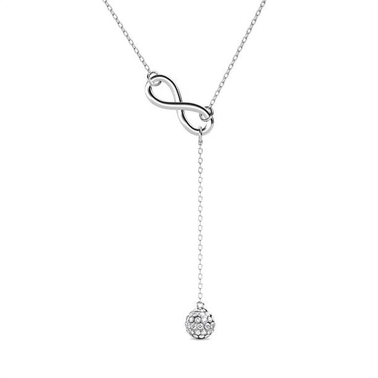 Cate & Chloe Sonya 18k White Gold Pendant Lariat/Y-Necklace with ...