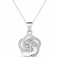 thumbnail image 1 of Cate & Chloe Stella 18k White Gold Plated Necklace with Simulated Diamond Crystals Gift for Women, 1 of 9