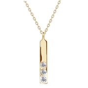 Cate & Chloe Tessa 18k Yellow Gold Plated Bar Necklace with Swarovski Crystals, Gift for Women