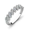 thumbnail image 1 of Cate & Chloe Tori 18k White Gold Plated Ring with Round Cut Swarovski Crystals, Gift for Women, 1 of 8
