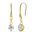 thumbnail image 1 of Cate & Chloe Veronica 18k Yellow Gold Plated Drop Earrings with Swarovski Crystals Gift for Women, 1 of 9