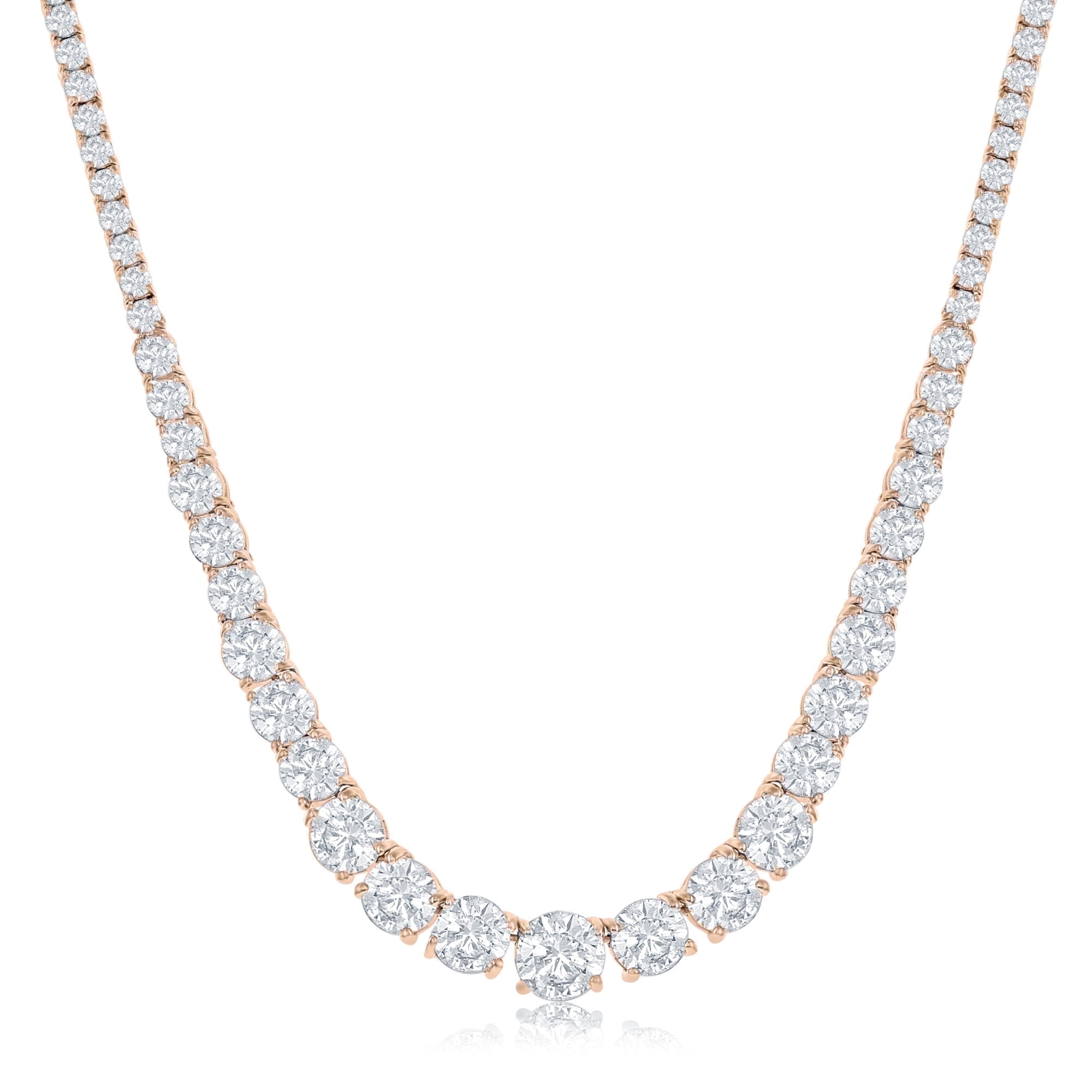 Walmart sales :  Cate & Chloe Whitney 18k Rose Gold Plated Pendant Necklace with Swarovski Crystals for Women