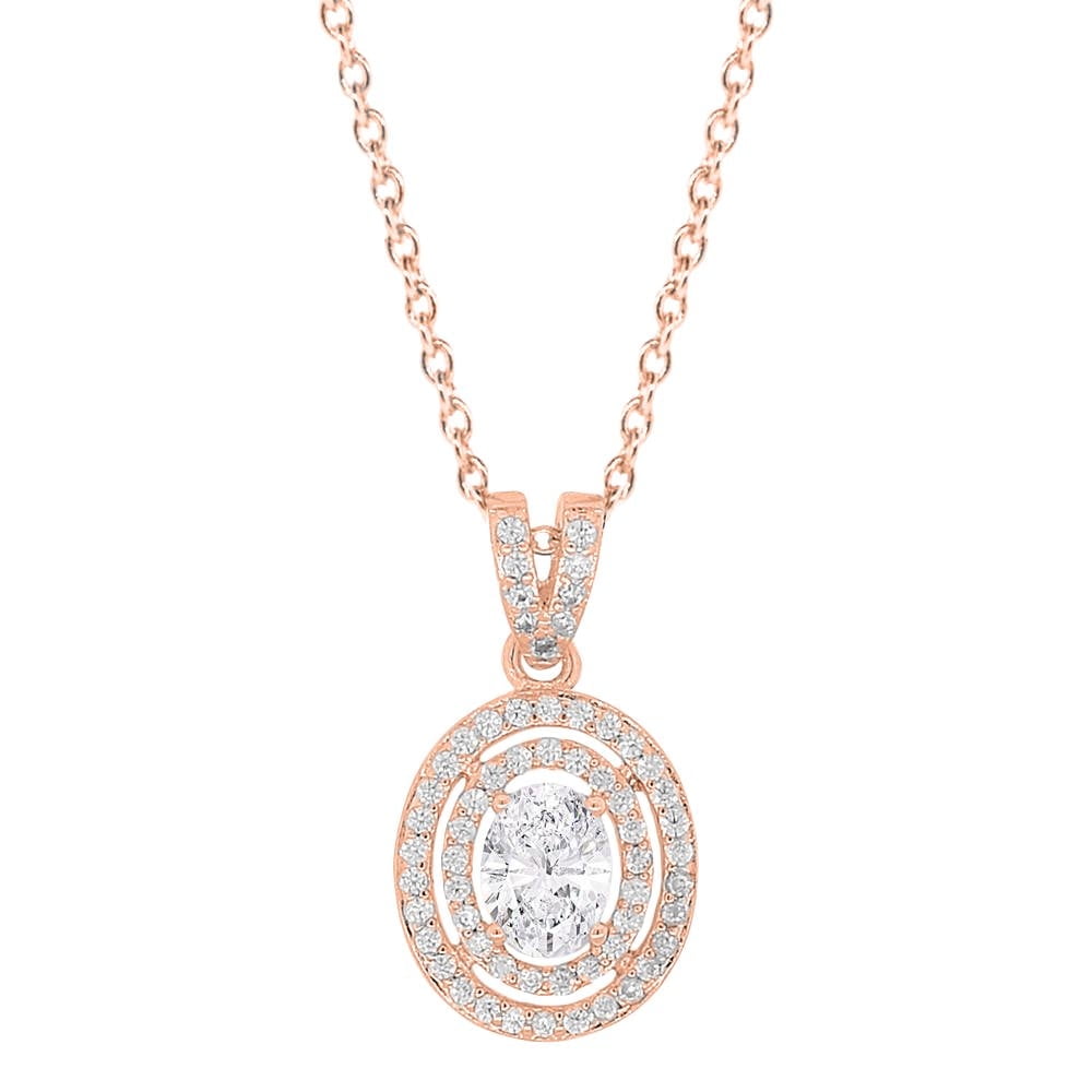 Bridesmaid Jewelry Set – 18K Gold/Silver/Rose Gold Plated Necklace, Earrings & Bracelet