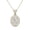 Yellow Gold, variant on Cate & Chloe Zelda 18k White Gold Plated Pendant Necklace with Simulated Diamond Crystal for Women