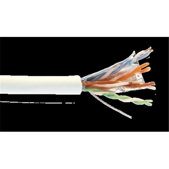 Category 5e F&UTP EN Series Plenum 24 AWG 4 Pair Shielded Cable Reel, Black