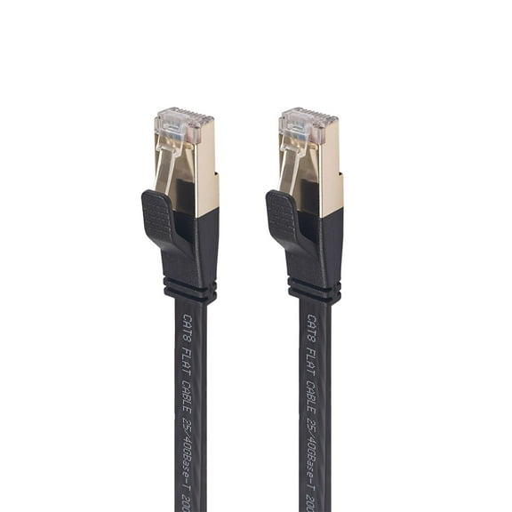 Category 8 Ethernet Cable - Double Shielded, 40Gbps High Speed Transmission, Suitable for Indoor and Outdoor Network Cabling, Durable and Copper Core Construction