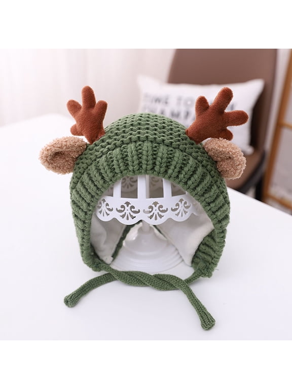 Category Hats & Caps | Hat Knitted Kids Hat Woolen Cute Baby Girls Cap Boys Children Earmuffs Kids Hat for Toddlers and Babies