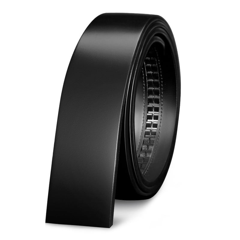 Catelles Genuine Leather Headless Black Belt, with Automatic Buckle ...