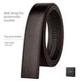 thumbnail image 1 of Catelles Men's Top-Grain Cowhide Leather Automatic Buckle Black Belts,Without Buckle ,Gift Box, Business and Casual Pant,1.38"Width Fits waist 39", 1 of 10