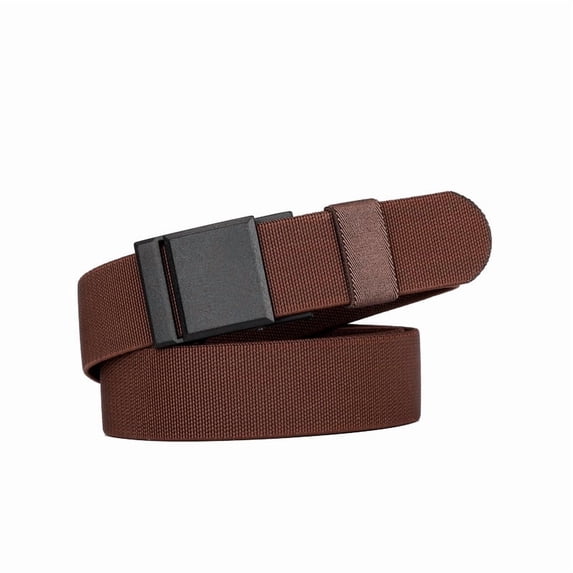 Catelles Nylon Brown Belt, Alloy Buckle, Wear-Resistant, Suitable For Security Inspection Scenarios, Outdoor Sports And Leisure, Gift box Length 120cm