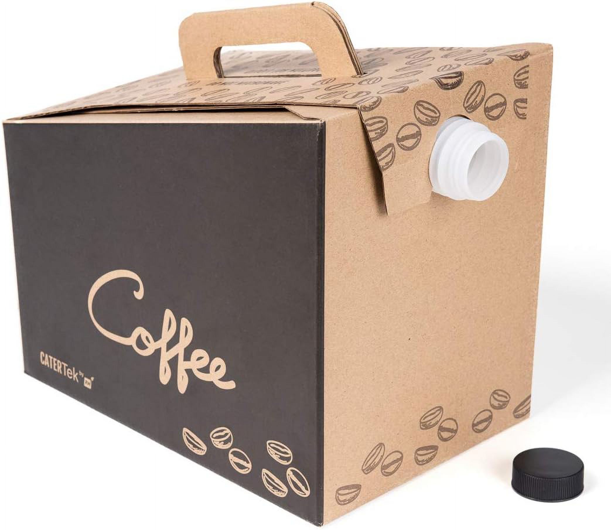 Cater Tek 160 Ounce Coffee To Go Containers, 10 Disposable Beverage