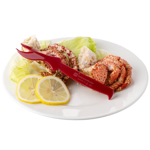 Cater Tek Red Plastic Seafood Sheller - 7 1/2" - 100 count box