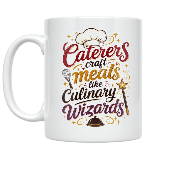 Caterers Craft Meals Like Culinary Wizards - Catering Managers - 11 oz Ceramic Coffee Mug