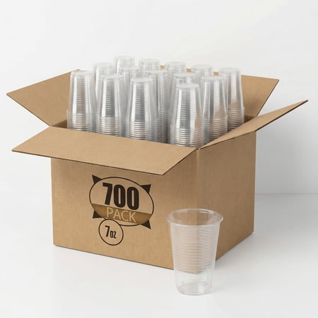 Catergoods 700 Count Diposable Cups - 7 oz Clear Plastic Cups.