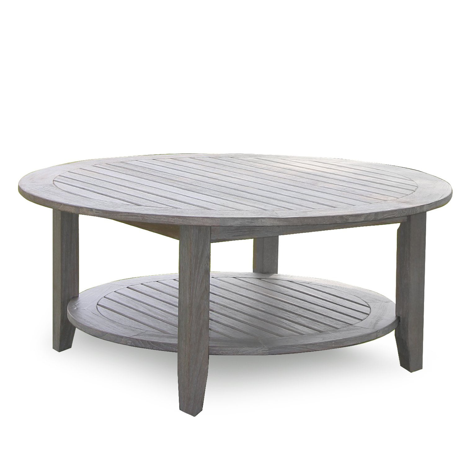 Teak outdoor 2024 coffee table round