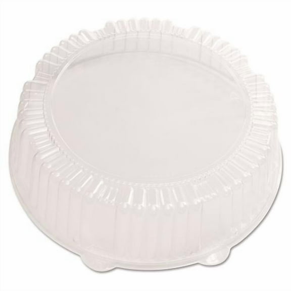 Caterline Dome Lids, 12" Diameter x 2.75" h, Clear, Plastic, 25/Carton | Bundle of 2