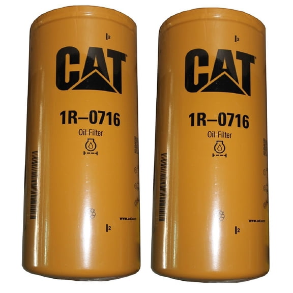 Caterpillar 1R0716 1R-0716 Engine Oil Filter Advanced High Efficiency Multipack Pack of 2