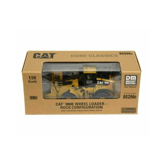 Caterpillar 980K Wheel Loader Rock Configuration - Diecast Masters 85296C - 1/50 Scale Replica