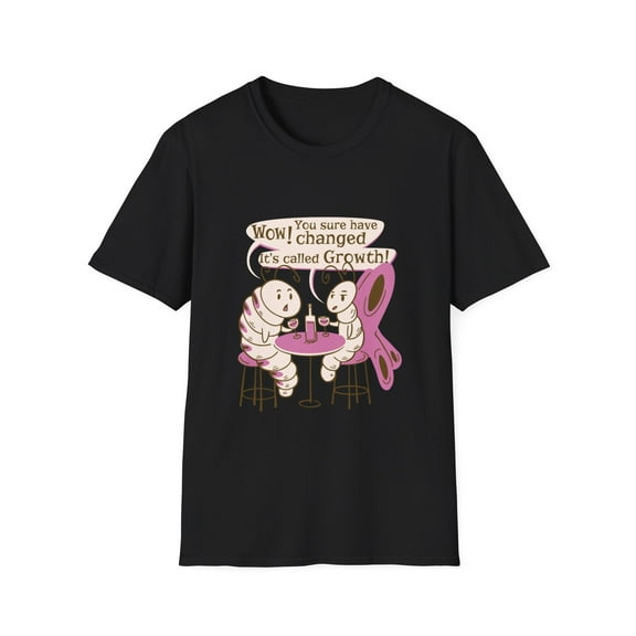 Caterpillar Butterfly Graphic Novelty Wine Lovers Tee