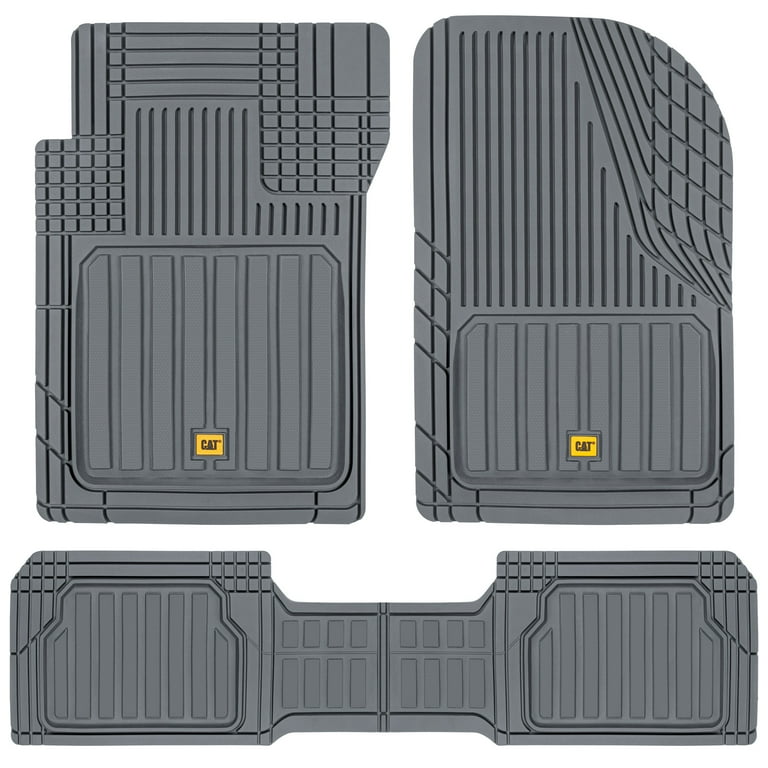 Caterpillar Camt-8303 Advanced Performance ToughLiner Rubber Car Floor Mats for Auto Truck SUV & Van, Heavy Duty Full Custom Trim to Fit Liners, Size