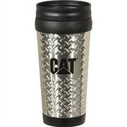 Caterpillar CAT Equipment Stainless Steel 14oz. Diamond Plated Travel Mug