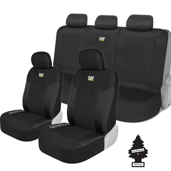 Caterpillar Car Truck Seat Covers Front Rear Seats Combo Full Set